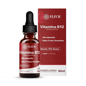 Vitamina B12 em Gotas Sabor Frutas Vermelhas 30ml