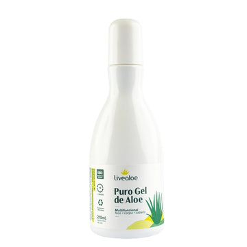 Puro Gel de Aloe Vera 210mL – Multifuncional para Rosto, Corpo e Cabelo