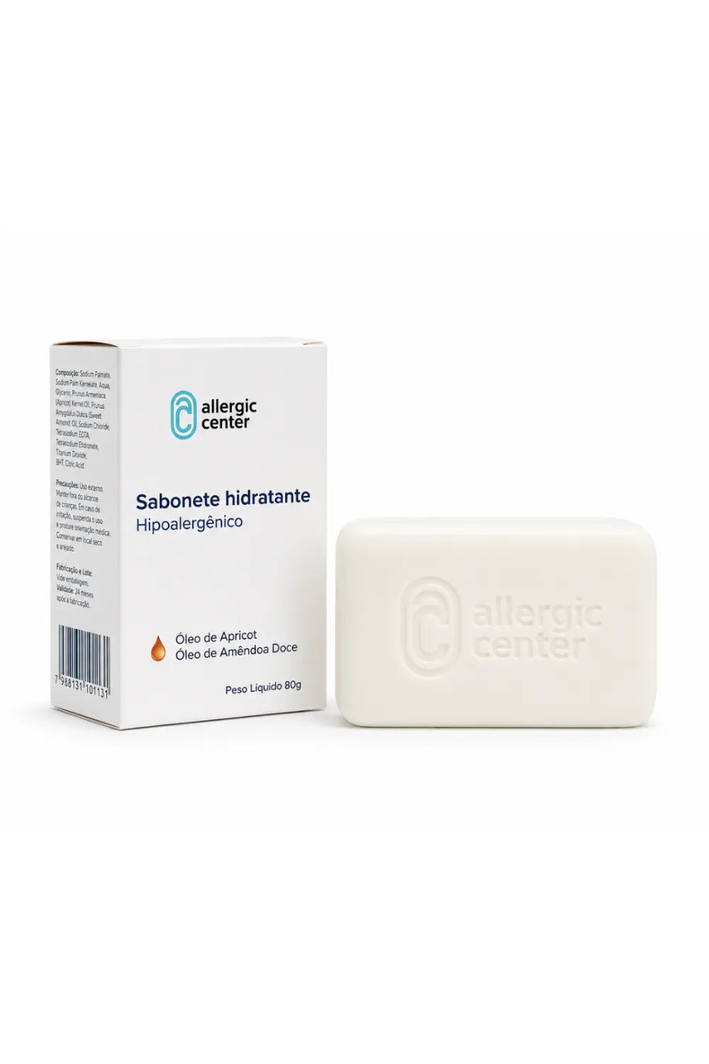 Sabonete Em Barra Hipoalergênico (80g)
